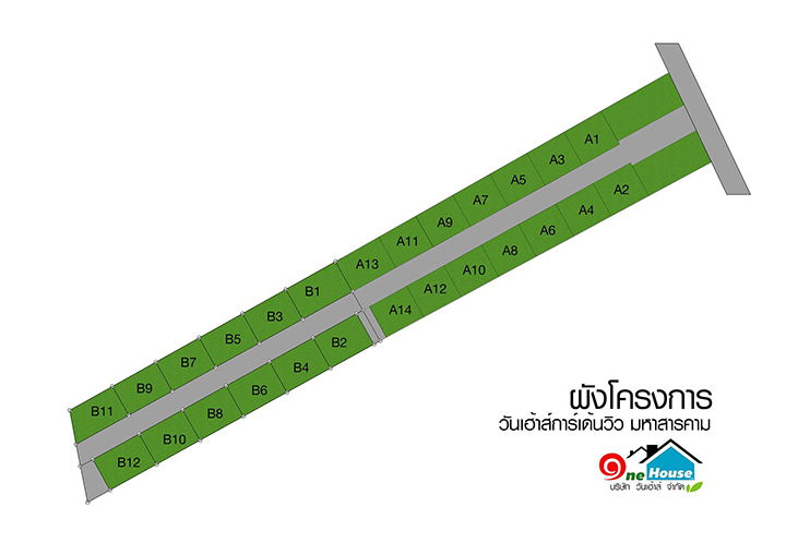 รูป One House Garden Ville Maha Sarakham - รูปที่ 1/8