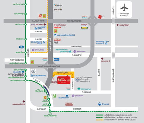 รูป Golden Town 2 Srinakarin-Sukhumvit - รูปที่ 3/8