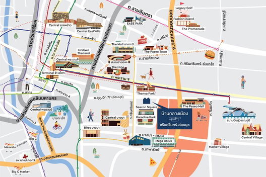 Project Baan Klang Muang Srinakarin-Onnut Picture - 3/9