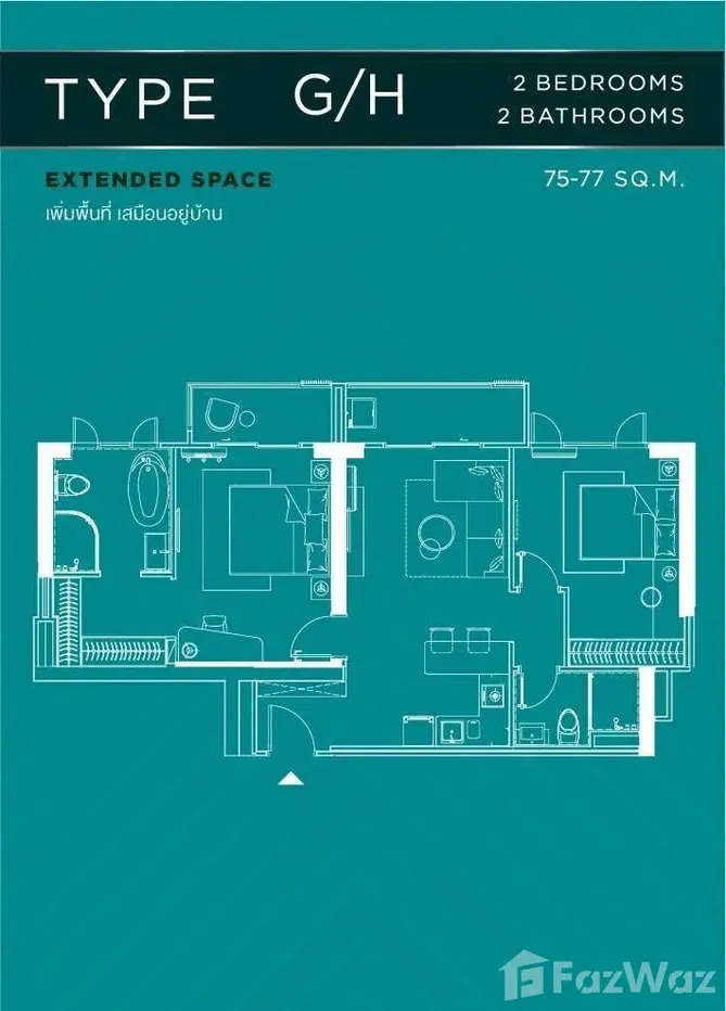 picture 2 Bedroom Condo for sale at Artisan Ratchada - 5/5