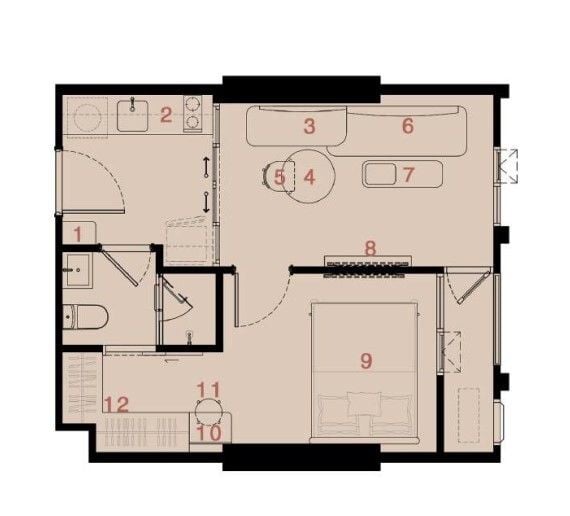 picture 1 Bedroom Condo for sale at Reference Ekkamai - 4/8