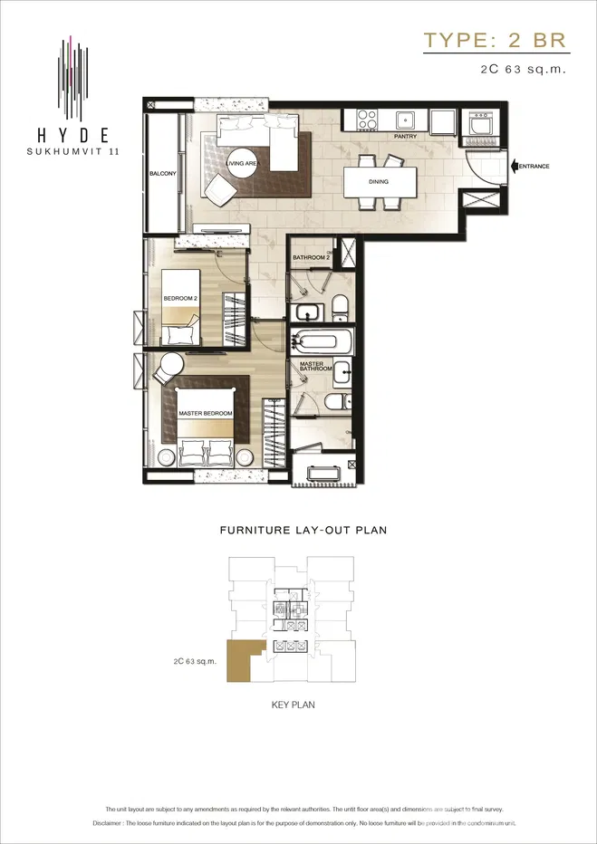 picture Fully Furnished 2-Bedroom for Rent - 7/7