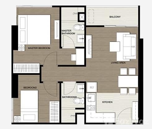 picture 2 Bedroom 2 Bathroom Corner condo for rent - 5/6