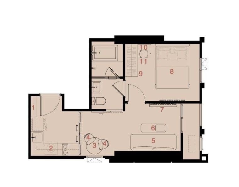 picture 1 Bedroom Condo for sale at Reference Ekkamai - 5/8