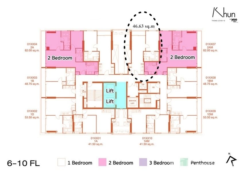 picture 1 Bedroom Condo for sale at Khun By Yoo - 7/13