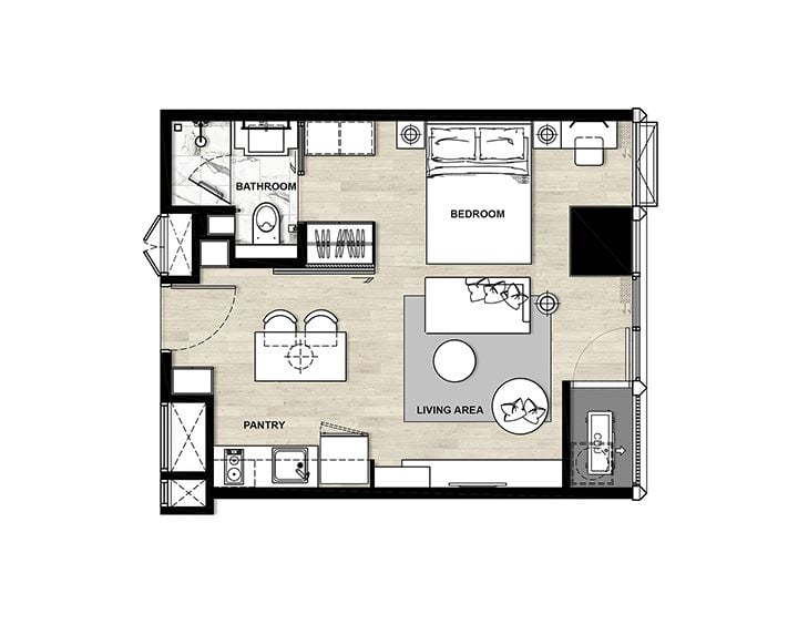picture 1 Bedroom Brand New For Sale - 1/5