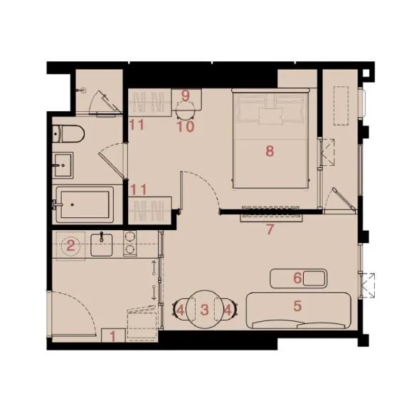 picture 1 Bedroom Condo for sale at Reference Ekkamai - 7/8