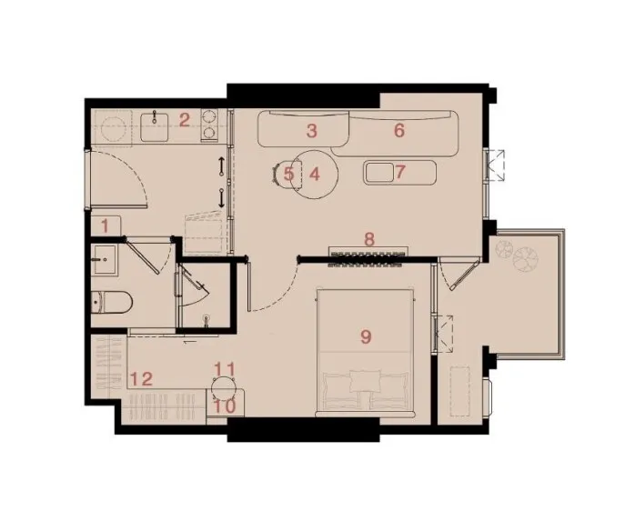 picture 1 Bedroom Condo for sale at Reference Ekkamai - 6/8