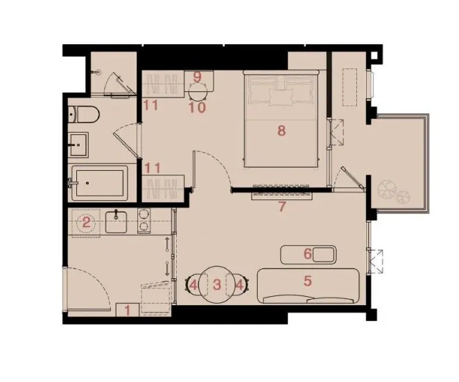 picture 1 Bedroom Condo for sale at Reference Ekkamai - 8/8