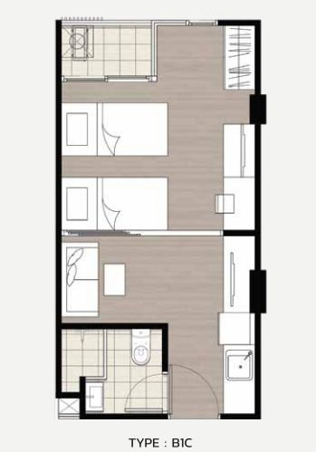 1 Bedroom extra floor plan