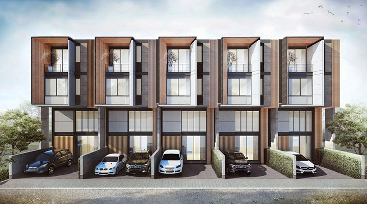 รูปภาพทาวน์โฮม 3.5 ชั้น