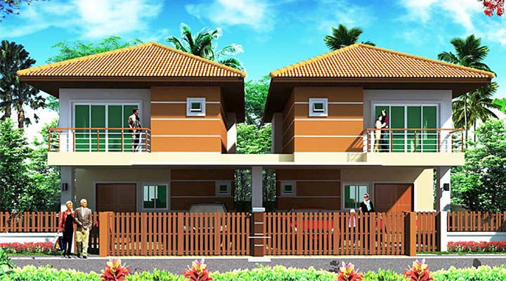 รูปภาพบ้านแฝด 2 ชั้น
