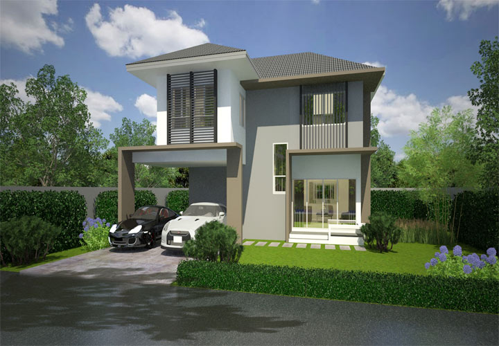 รูปภาพบ้านเดี่ยว 2 ชั้น