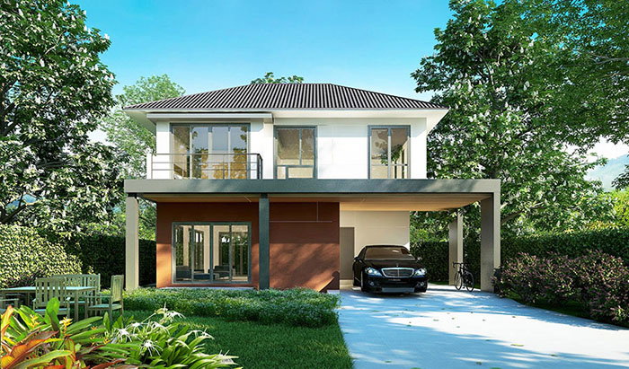 รูปภาพบ้านเดี่ยว 2 ชั้น