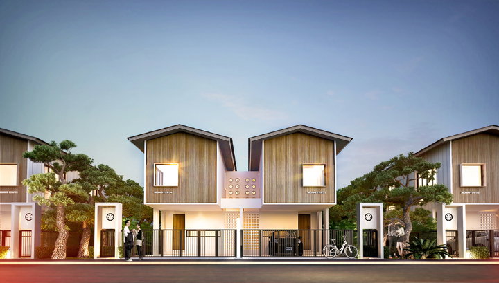 รูปภาพบ้านแฝด 2 ชั้น
