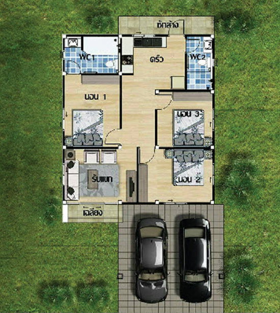 รูปภาพบ้านเดี่ยว 1 ชั้น