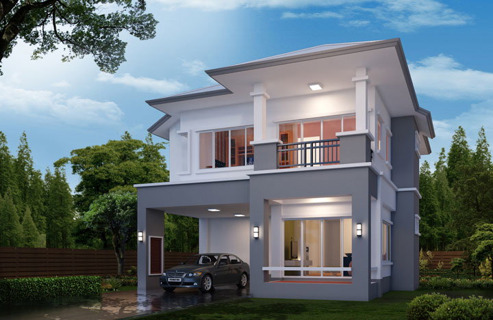 รูปภาพบ้านเดี่ยว 2 ชั้น