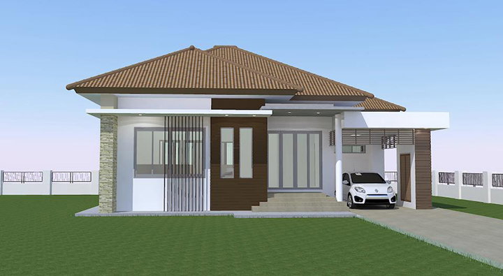 รูปภาพบ้านชั้นเดียวแบบ 1A