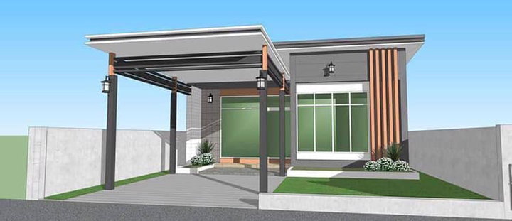 รูปภาพบ้านเดี่ยวชั้นเดียว