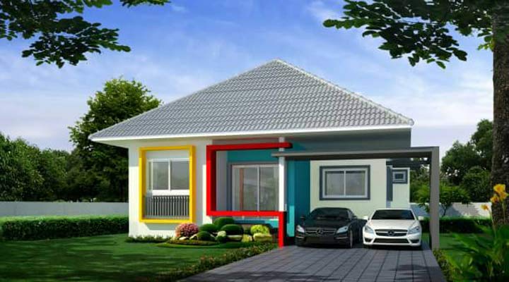 รูปภาพบ้านเดี่ยวชั้นเดียว
