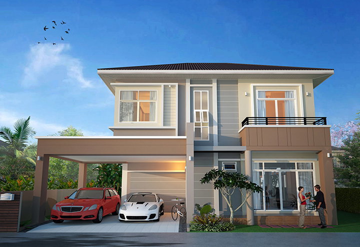 รูปภาพบ้านเดี่ยว 2 ชั้น