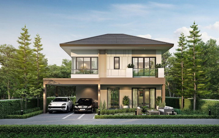 รูปภาพบ้านเดี่ยว 2 ชั้น