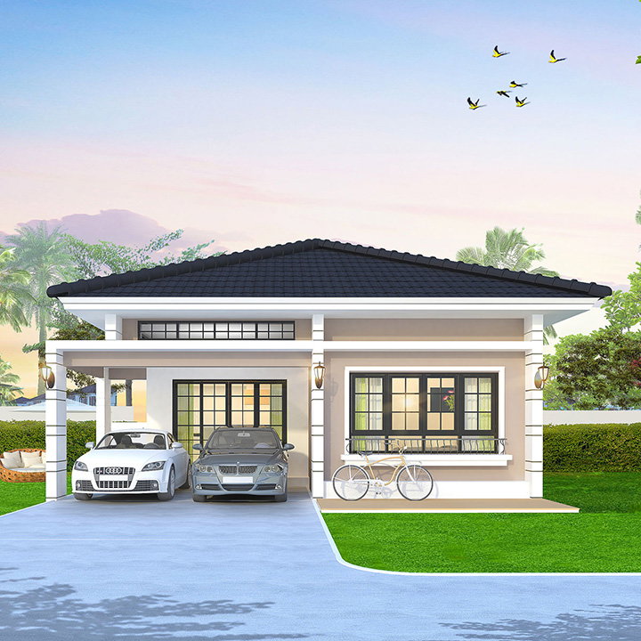 รูปภาพบ้านเดี่ยวชั้นเดียว