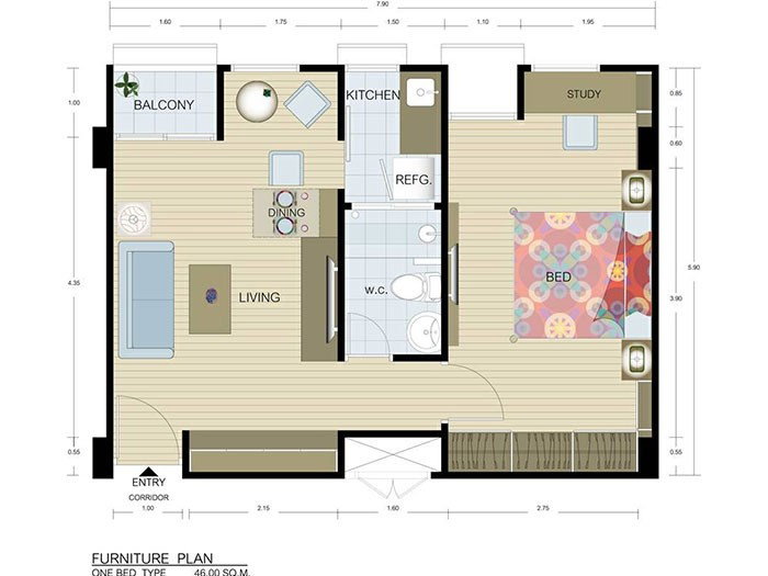 Type A floor plan