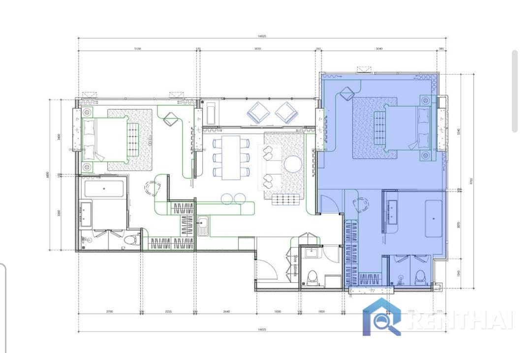 รูป เพนต์เฮาส์สุดหรู บนชั้นสูงสุดของคอนโดใจกลางพัทยา - รูปที่ 2/25