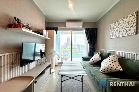 ให้เช่าคอนโดติดหาดจอมเทียน ลุมพินี ปาร์ค บีช จอมเทียน 1 ห้องนอน 32 ตร.ม. วิวทะเล