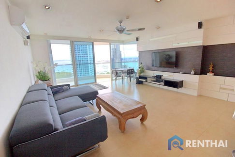 ขายคอนโด The Cliff บนเขาพระตำหนัก 2 ห้องนอน 2 ห้องน้ำ ขนาด 102 ตร.ม วิวทะเลชั้นสูง