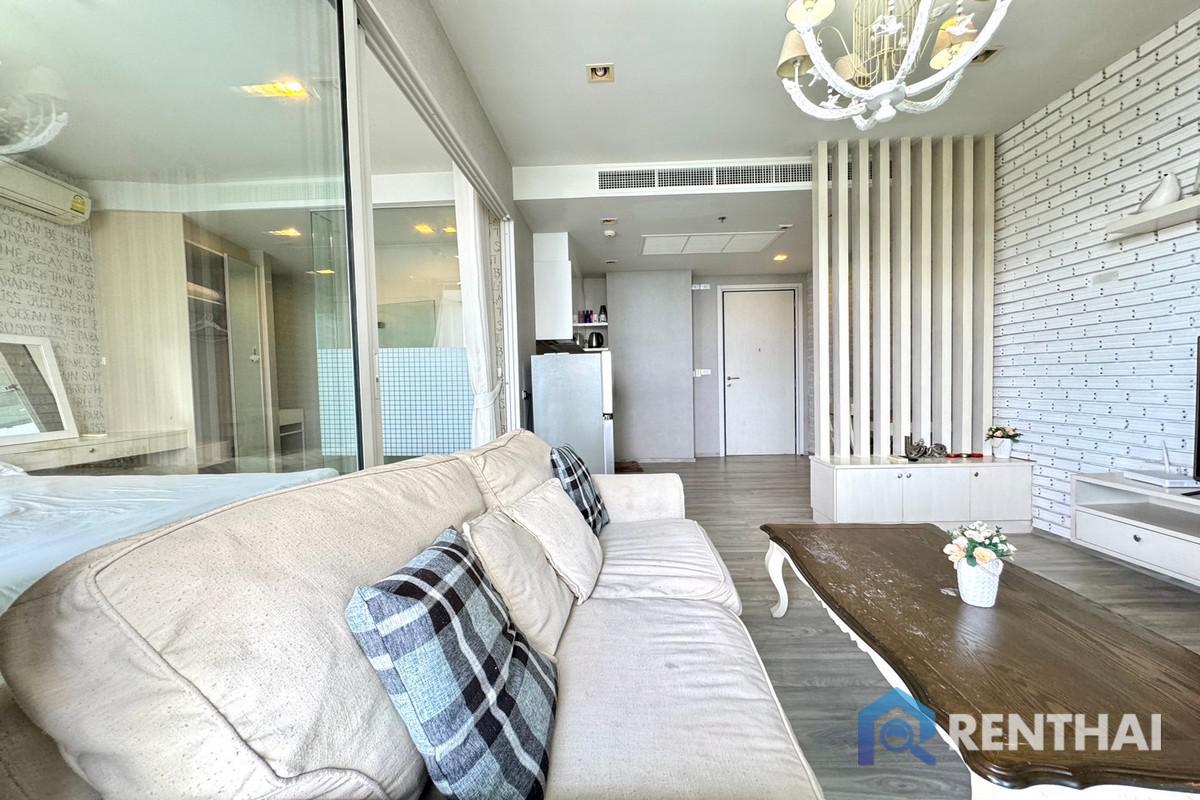 รูป ขายคอนโดติดทะเล ทำเลวงศ์อมาตย์ 1 ห้องนอน ขนาด 40 ตร.ม. ห้องตกแต่งสวยสไตล์เรียบหรู - รูปที่ 11/23