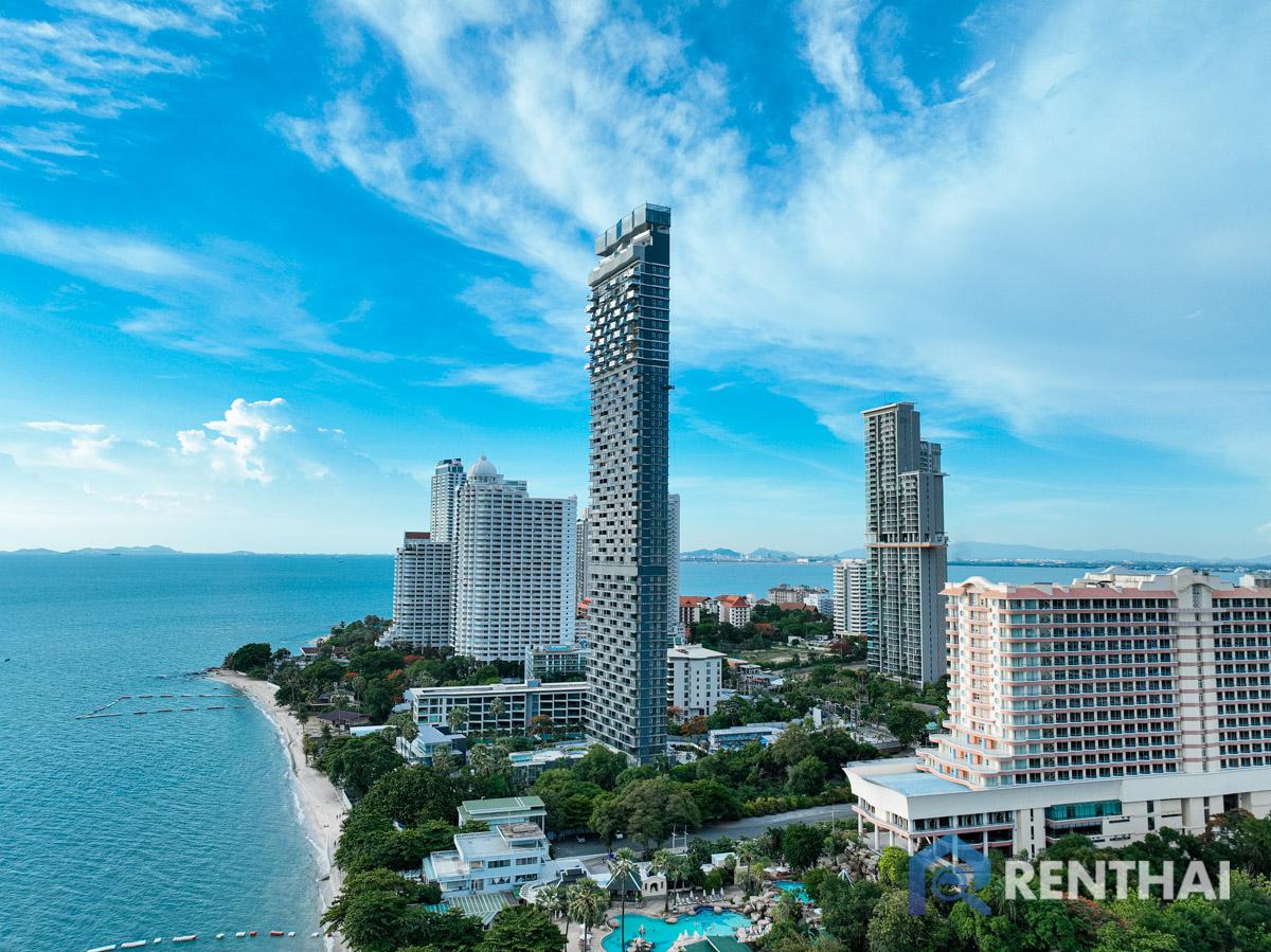 picture For rent Arom wongamat 1 bedroom 45 sqm direct sea  view - 25/25