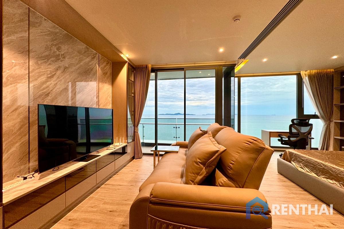 picture For rent Arom wongamat 1 bedroom 45 sqm direct sea  view - 1/25