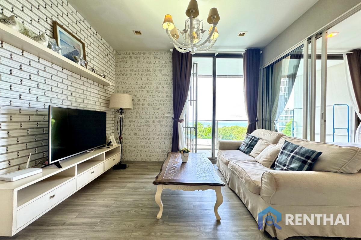 รูป ขายคอนโดติดทะเล ทำเลวงศ์อมาตย์ 1 ห้องนอน ขนาด 40 ตร.ม. ห้องตกแต่งสวยสไตล์เรียบหรู - รูปที่ 7/23