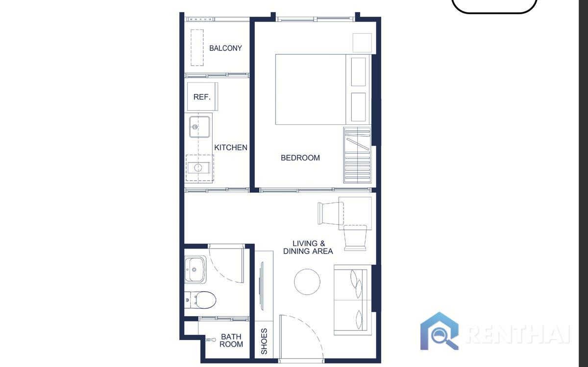 รูป สำหรับ ขาย คอนโด 1 ห้องนอน ที่ THE BASE Bukit - รูปที่ 5/25