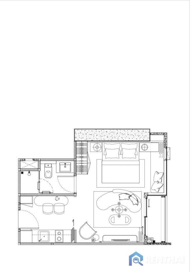 รูป สำหรับ ขาย คอนโด 1 ห้องนอน ที่ Arom Jomtien - รูปที่ 19/24