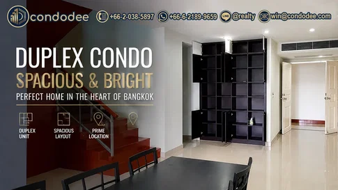 Luxury Asoke Duplex Condo High Floor in The Master Centrium