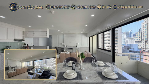 Saranjai Mansion Renovated 2 Bedroom Condo for Sale (117 sqm) Near BTS Nana