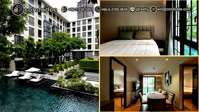 ขายคอนโด : The Reserve Sukhumvit 61 – Luxury 2-Bed Condo with Pool View