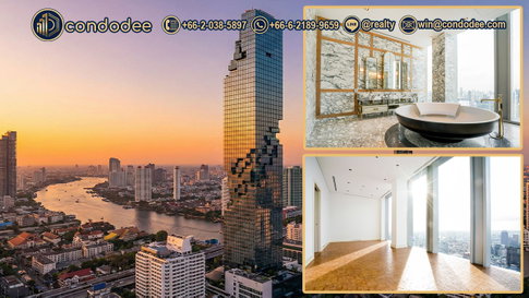 Ritz-Carlton MahaNakhon Sky Residence 3+1 Bedroom Condo for Sale (353.74 sqm)