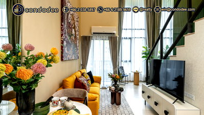 Condos for sale : FLO by Sansiri Loft Duplex for Sale – Foreign Freehold