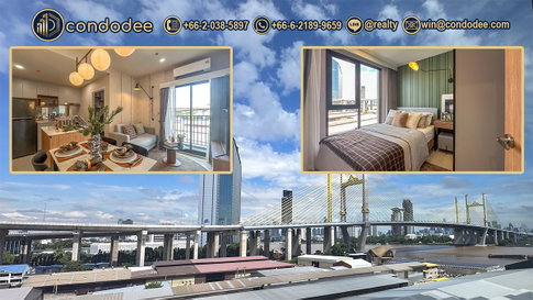 Nue Riverest Ratburana One-Bedroom Plus Condo for Sale