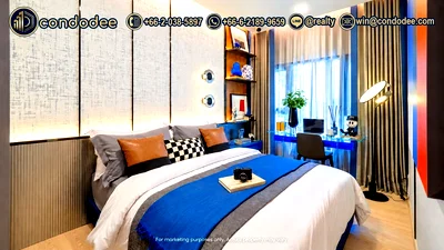 ขายคอนโด : XELF Family Two-Bed Condo for Sale on Rama 4
