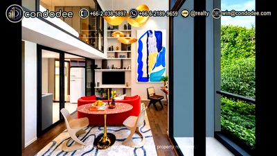 ขายคอนโด : SHUSH Ratchathewi Spacious One-Bed Duplex for Sale